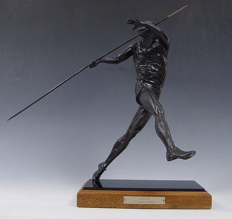 Appraisal: SCHOMBERG Auldwin Thomas American - Javelin Bronze '' h x