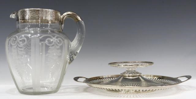 Appraisal: lot of Sterling silver and glass tableware including Frank M