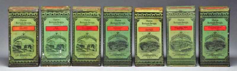 Appraisal: Lot of Parke-Davis Choice Botanic Drug Tins Description Circa to