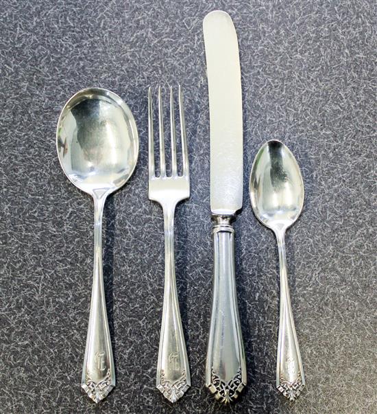 Appraisal: Sale Lot An American Silver Flatware Service International Silver Co