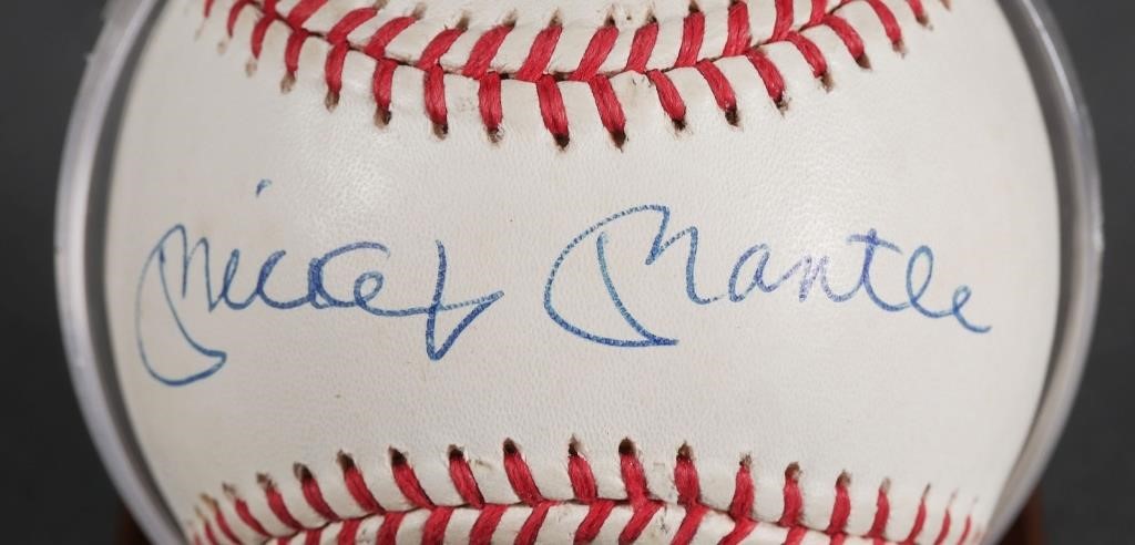 Appraisal: National League baseball hand-signed by three legends of the game