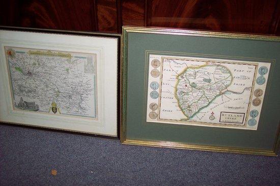 Appraisal: H Moll A Map of Rutland Shire with Roman coins