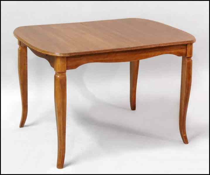 Appraisal: AMERICAN WALNUT DINING TABLE With one extension leaf Table ''