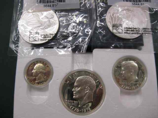 Appraisal: Coin Lot - U S Silver Eagle Dollars and a