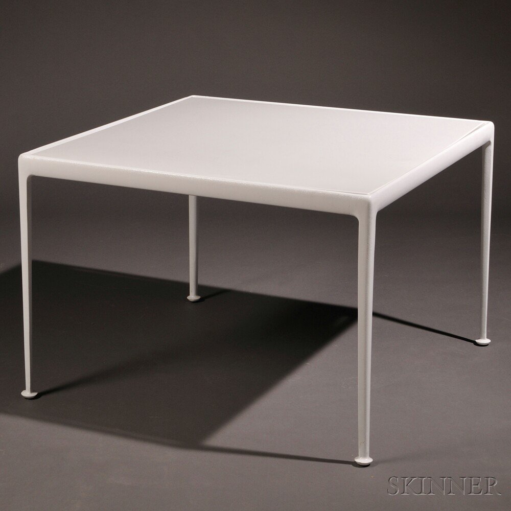 Appraisal: Richard Shultz Dining Table Powder-coated metal Probably Knoll United States