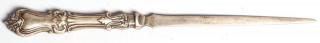 Appraisal: English Sheffield Solid Silver Letter Opener Comprising a Victorian sterling