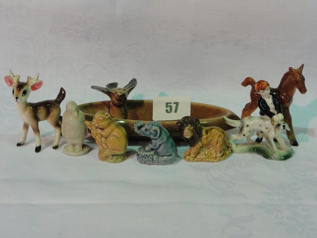 Appraisal: A collection of Wade Whimsies and other small ceramic animals