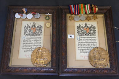 Appraisal: Bronze Military Death Plaques awarded to PTE John Cranney and