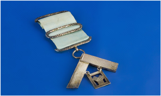 Appraisal: Victorian Silver Masonic Jewel In original Case Hallmarked London