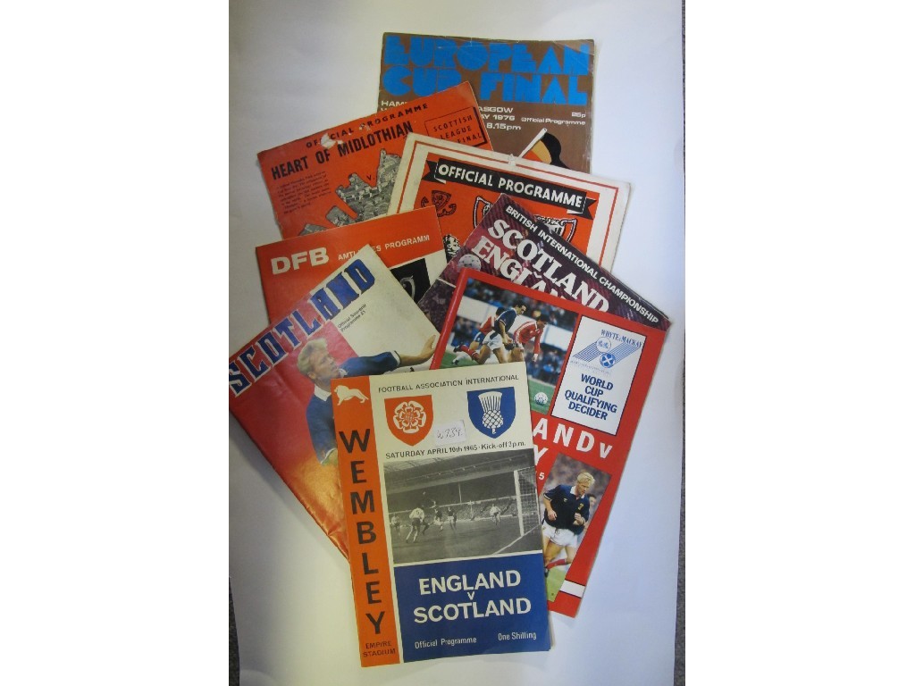 Appraisal: Lot comprising eight assorted Football Programmes including Third Camaru -v-