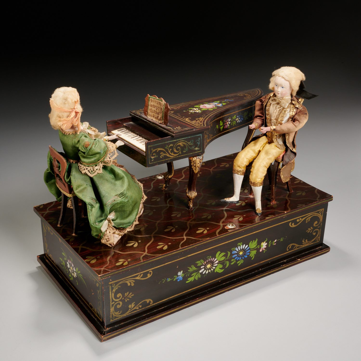 Appraisal: MUSICAL AUTOMATON BY RZEBITSCHEK OF PRAGUE th c Czechoslovakia papier