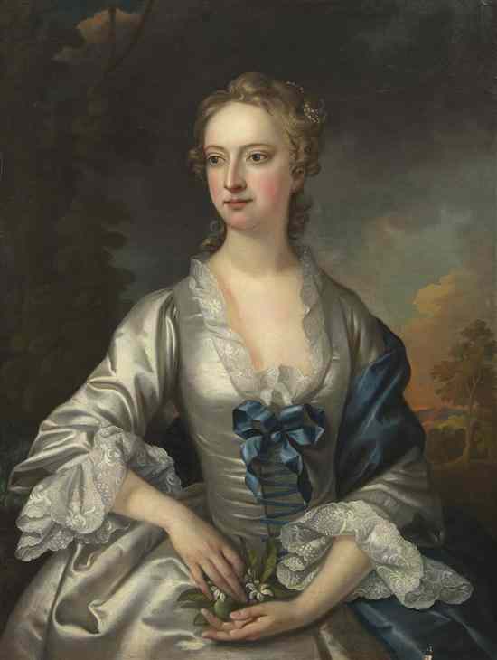 Appraisal: Attributed to Thomas Hudson British - Portrait of a Lady