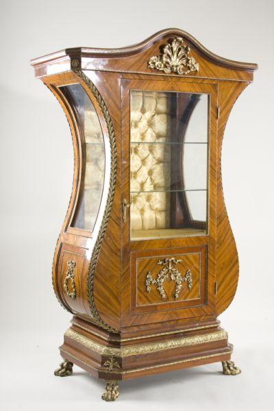 Appraisal: Second Empire Style Curio Cabinet th c ormolu mounted rosewood