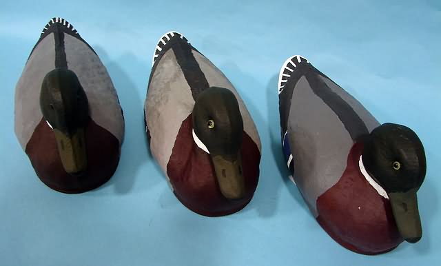 Appraisal: Group of J C Higgins fiber Life-Like decoys