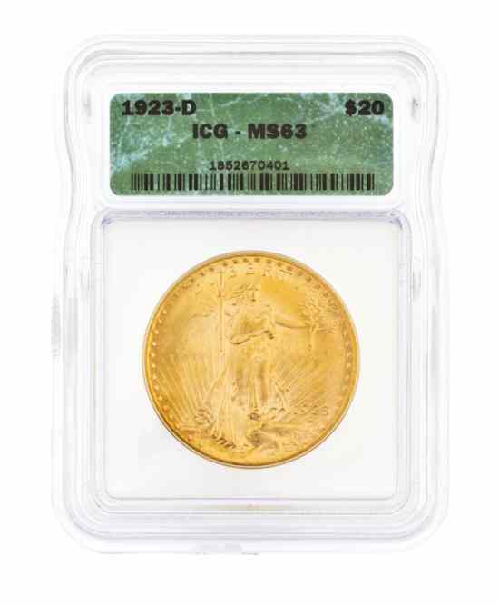 Appraisal: A -D U S St Gaudens Uncirculated Gold Coin the