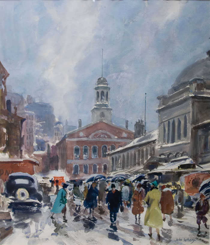 Appraisal: JOHN WHORF AMERICAN - FANEUIL HALL AND QUINCY MARKET BOSTON