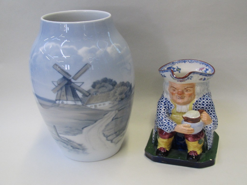 Appraisal: Copeland Spode toby jug and an Bing Grondhal vase decorated