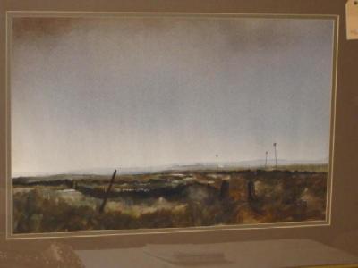 Appraisal: ASHLEY JACKSON Winter Moorland Scene signed x inscription verso stained