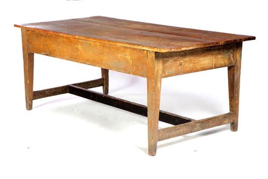 Appraisal: SCRUB TOP WORK TABLE American st half- th century pine