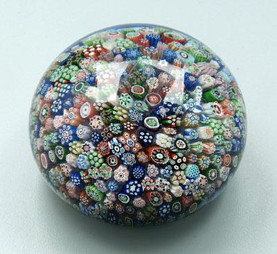 Appraisal: Baccarat paperweight millefiori with various closely packed stars and flowers