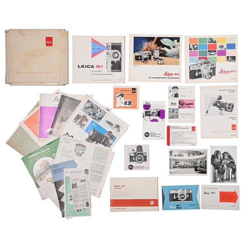 Appraisal: Photography Miscellaneous Leitz instruction booklets for Leica cameras and accessories