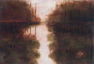 Appraisal: Dwight William Tryon American Dwight William Tryon American - River