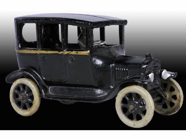 Appraisal: Cast Iron Arcade Model T Center Door Sedan Toy Description