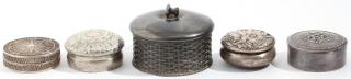 Appraisal: Vintage Pill Boxes Including Tiffany Silver Tiffany and one other