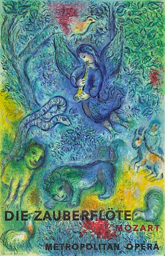 Appraisal: MARC CHAGALL after The Magic Flute Color lithograph x mm