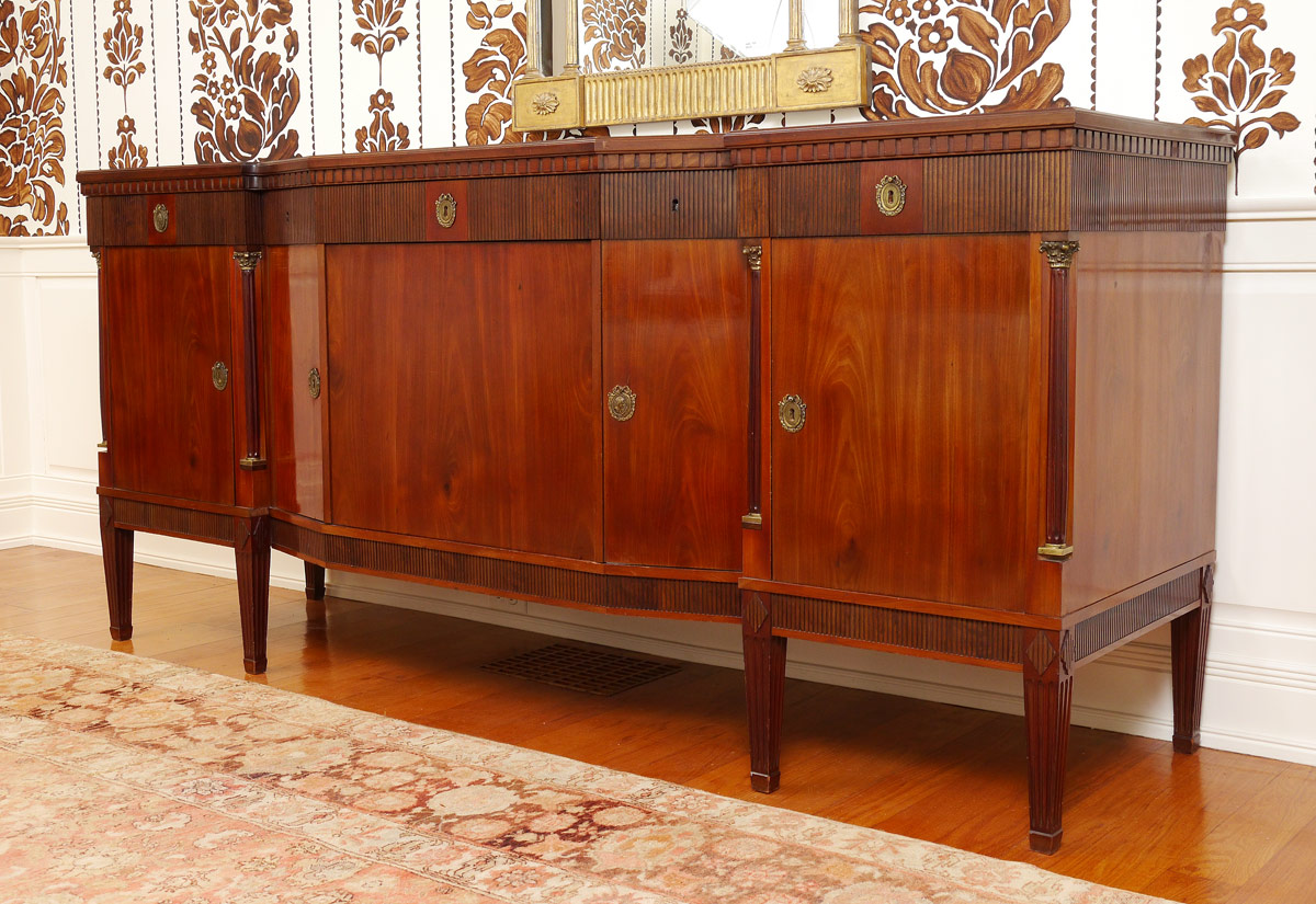 Appraisal: GUSTAVIAN STYLE MAHOGANY SWEDISH SIDEBOARD Circa turn of the century