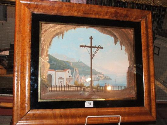 Appraisal: TH CENTURY ITALIAN PAINTING of Amalfi on the Neapolitan coast