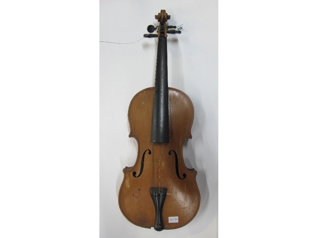 Appraisal: A violin - Stradivarius copy