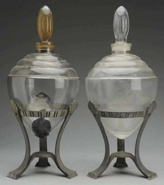 Appraisal: Lot of Early Apothecary Show Globes Both with original stoppers