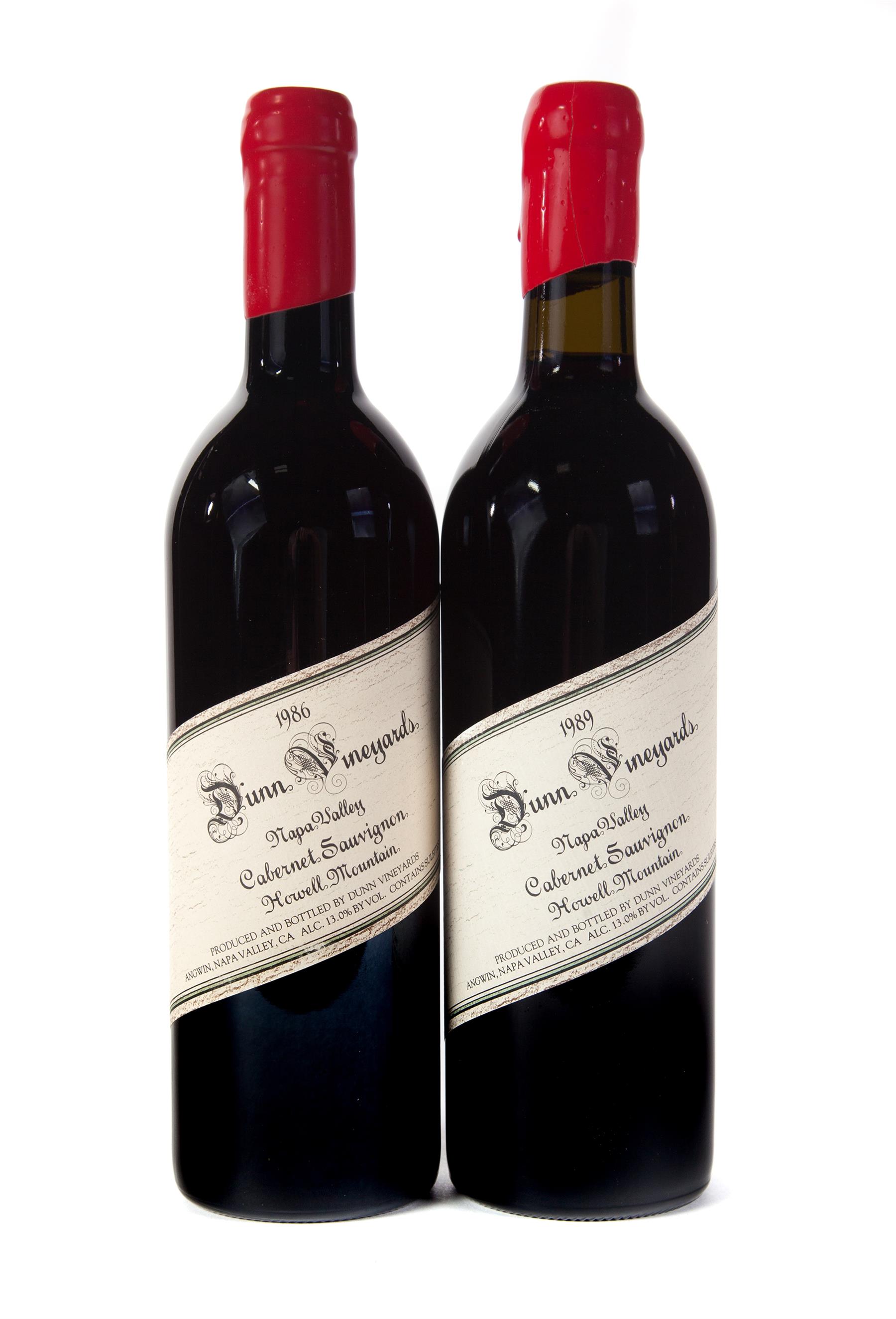 Appraisal: DUNN VINEYARDS CABERNET SAUVIGNON VERTICAL Howell Mountain Napa Valley bottles