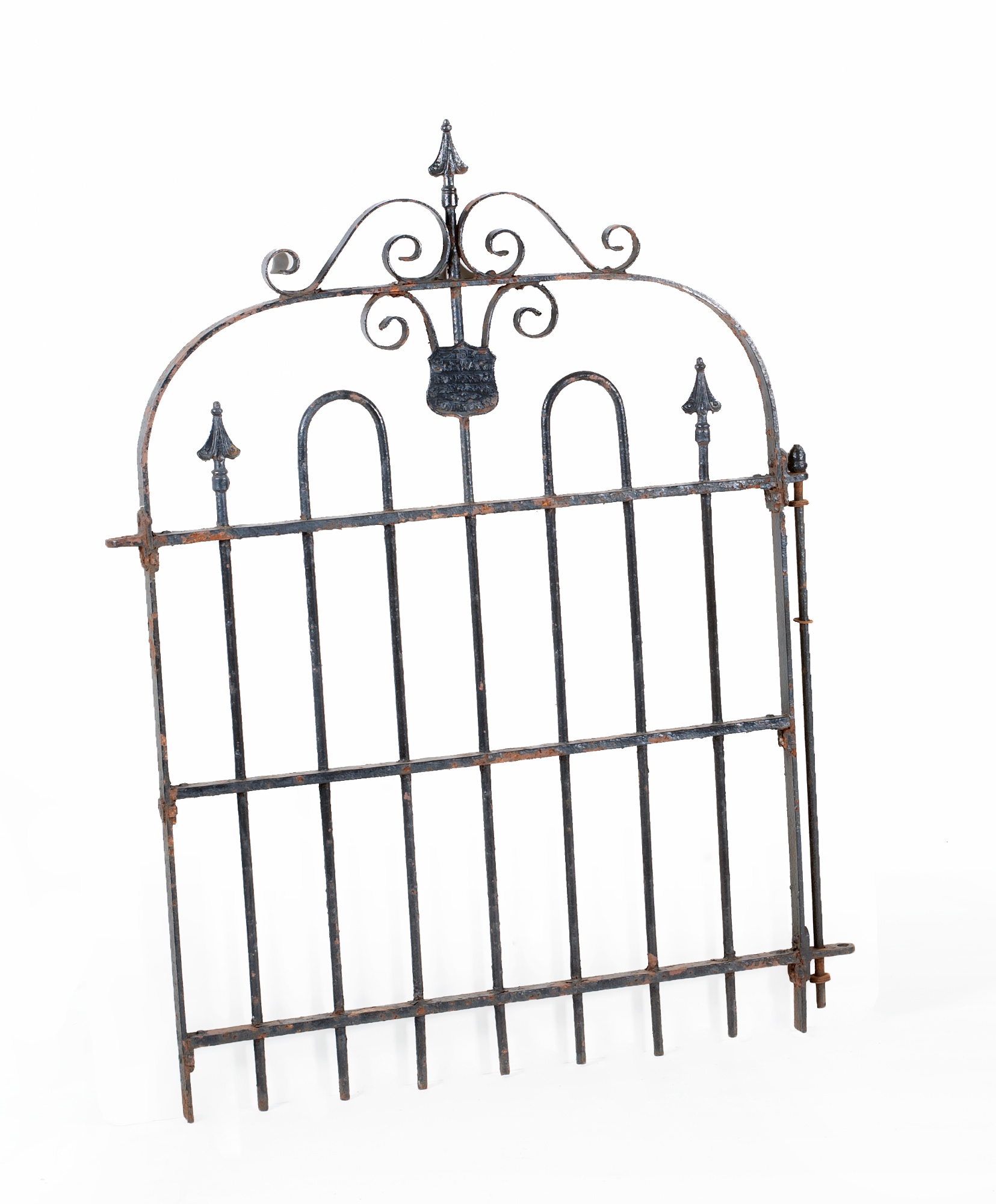 Appraisal: WROUGHT IRON GATE Late th CenturyBy Stewart Ironworks of Covington