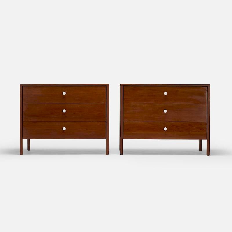 Appraisal: Florence Knoll cabinets pair Florence Knoll cabinets pair Knoll Associates