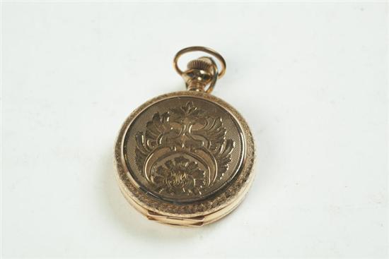 Appraisal: LADIES' POCKET WATCH Twentieth century K gold case serial numbers