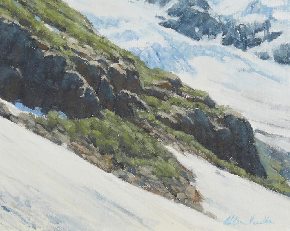 Appraisal: Albin Veselka b Study of a Glacier Valley Oil on