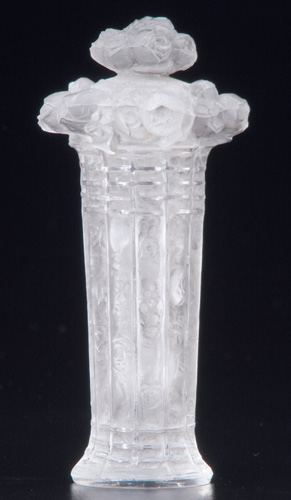 Appraisal: R LALIQUE Perfume bottle Panier de Roses clear and frosted