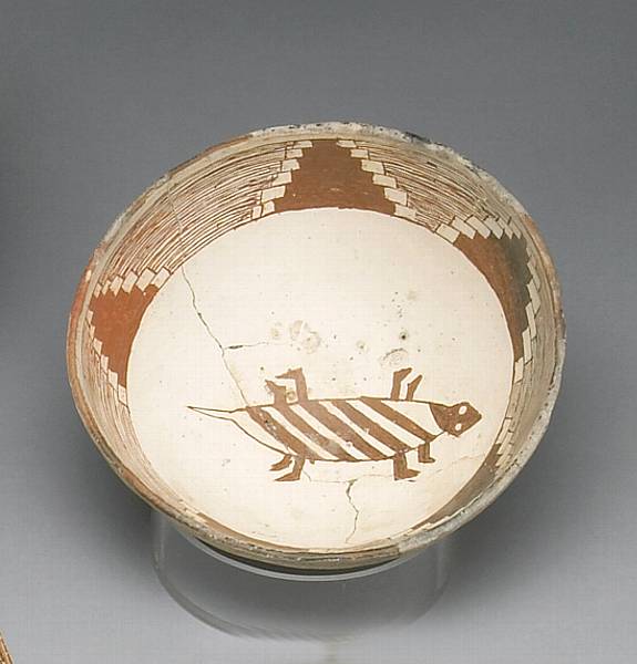 Appraisal: Property of various owners Depicting a gila monster strolling across