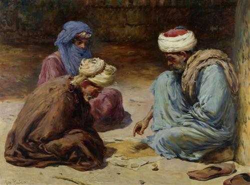 Appraisal: RABES MAX FRIEDRICH Samter - Vienna Fortune teller in Cairo