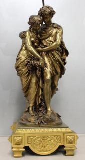 Appraisal: quot Lovers Bronze by Mathurin Moraeu - Signed on the