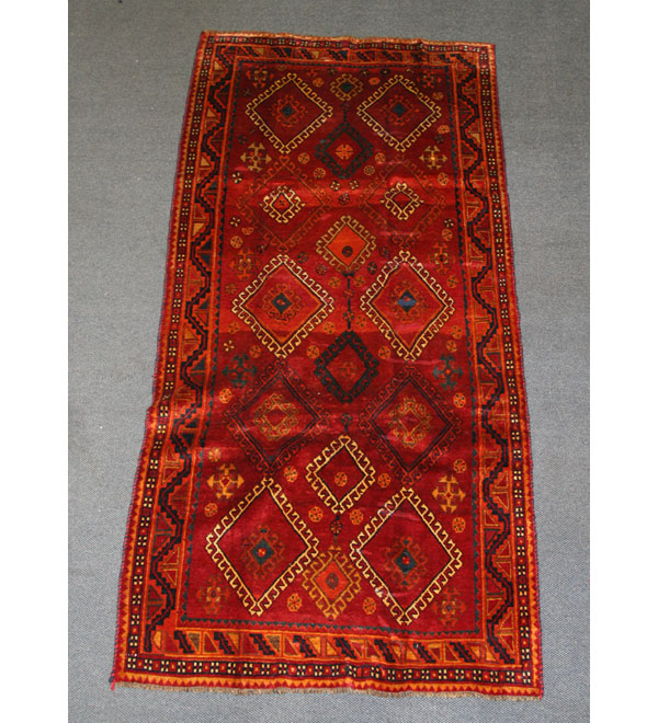 Appraisal: Semi-antique Shiraz area rug x