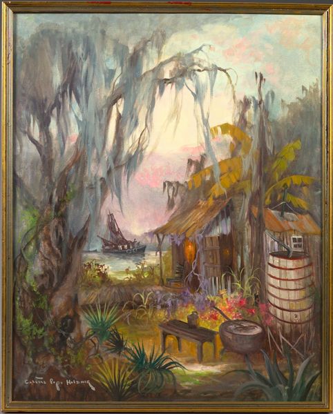 Appraisal: Colette Pope Heldner American Louisiana - Swamp Idyll Louisiana Bayou