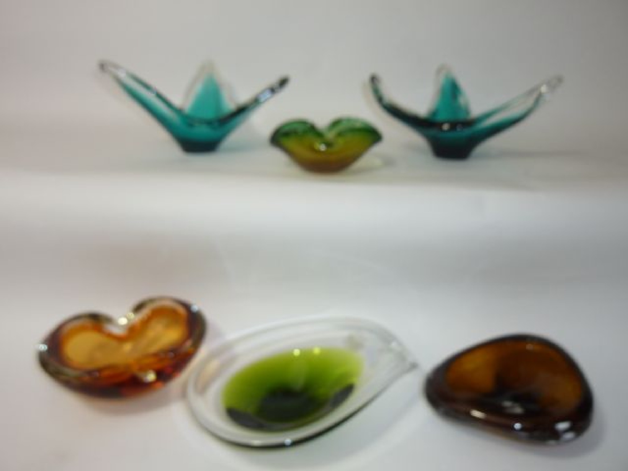 Appraisal: Six pieces of Wedgwood and Murano type glass including a