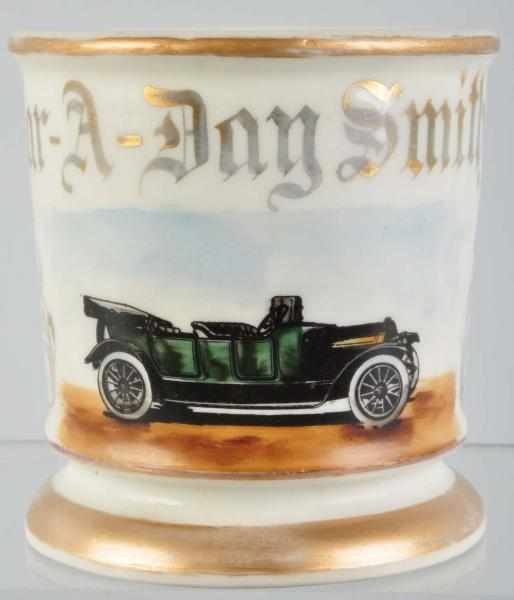 Appraisal: Touring Automobile Shaving Mug Description Gilt name Car-A-Day Smith Appears