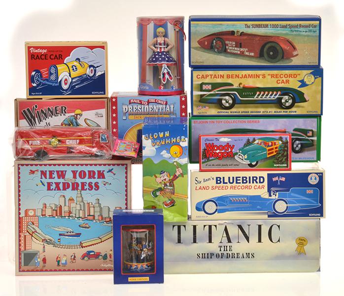 Appraisal: LARGE COLLECTION OF TINPLATE TOYS INCLUDING NEW YORK EXPRESS AND