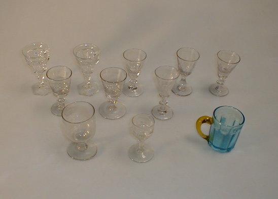 Appraisal: A selection of Victorian drinking glasses various styles