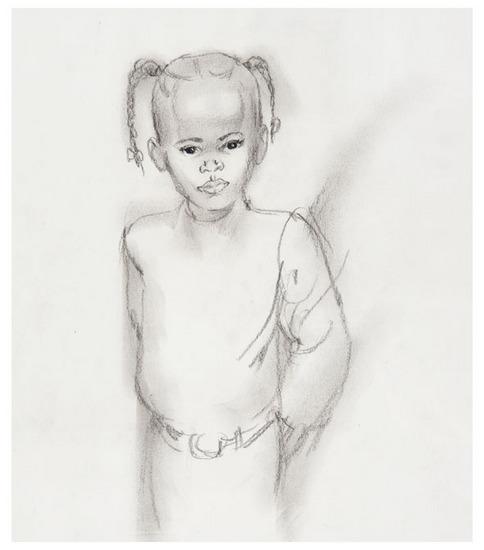 Appraisal: Tom FEELINGS - Portraits of children Group of five large