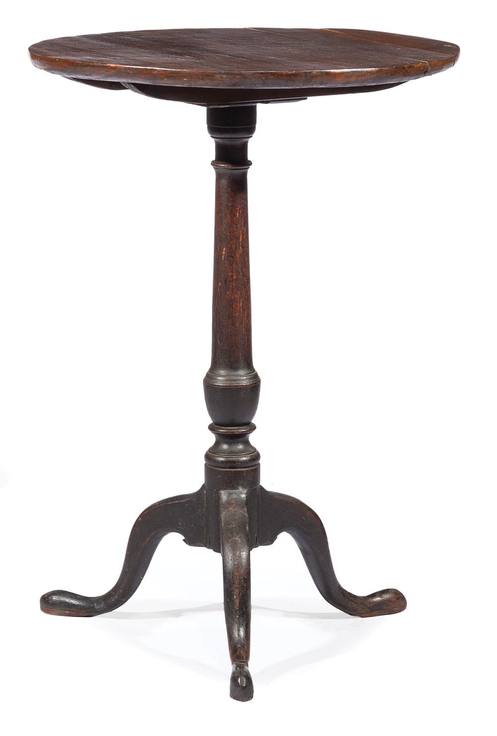 Appraisal: American Federal Mahogany Tilt-Top Candlestand late th c baluster standard